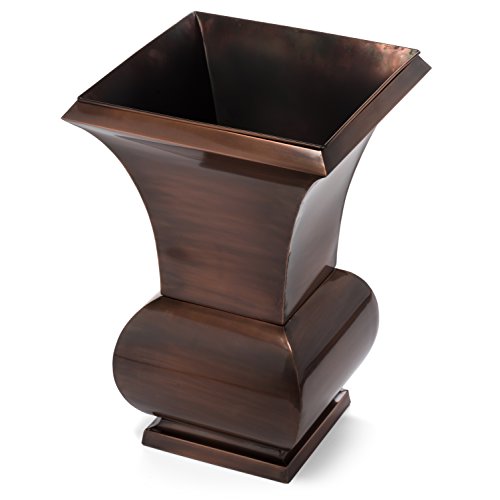H Potter Tall Planter Large Outdoor Copper Decorative Planters Indoor Flower Garden Urn #TOP1