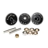 RampCrab Transmission Gear Set for TRX4M RC Car, Hardened Steel Gearbox Gears, Speed UP (9.7:1 Reduc