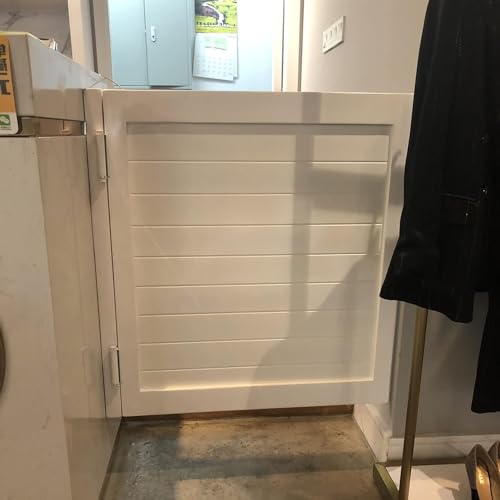 Porte tournante bois massif blanc 65x90 pour cuisine bar
