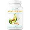 Natural & Vegan-Friendly Joint Health Supplement, Avocado Soy Unsaponifiables 300mg, Non-GMO, Free of Any Gluten, Artificial Colors or Flavors, Dairy and Shellfish, 60 Day Supply.