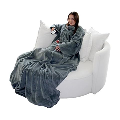 Brandsseller Plaid à Manches Gris Cover