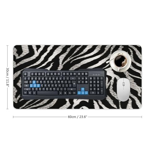 Tapete para mouse con diseño de cebra blanco y negro miniatura 2