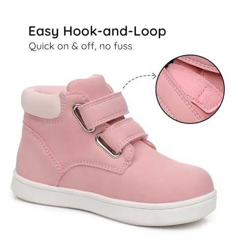 Blikcon Toddler Little Boys Girls Boots Fall Ankle Kids Work Boots Wide Toe Fit and Soft Collar (Toddler/Little Kid)3