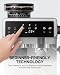 AMZCHEF 20 Bar Bean to Cup Coffee Machines with Grinder, Stainless Steel