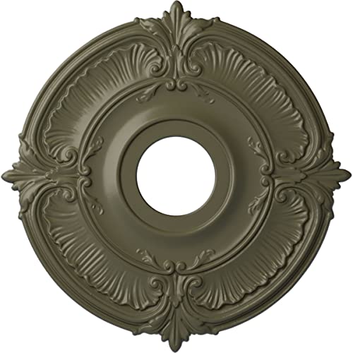 Image of Ekena Millwork CM18ATPTFDecorative Ceiling Medallions Modeled After Original Historical Patterns & Designs, Painted Turtle