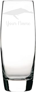 Personalised Whale Engraved Hi-Ball Glass, Whale Gift, Whale Glass, Gift for Women, Gift for Men
