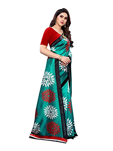 Image of PISARA Womens Art Silk Printed Saree