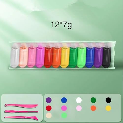 Clay Sculpture , Multicolor Clay Sculpture Kit, Non-lit Play for Colorful Craft Craft Toys for Classroom School Girls for Adults - Image 4