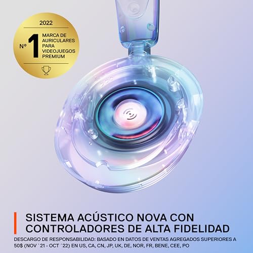 SteelSeries NEW Arctis Nova 1 Multi-System Gaming Headset — Hi-Fi Drivers — 360° Spatial Audio — Comfort Design — Durable — Ultra Lightweight — Noise-Cancelling Mic — PC, PS5/PS4, Switch, Xbox - White