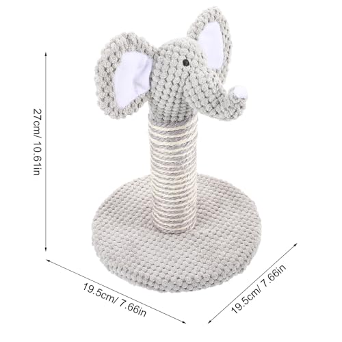 Rascador para gatos interior forma elefante 27 cm alto miniatura 2