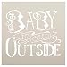 Baby It's Cold Outside Stencil by StudioR12 |Reusable Mylar Template| Painting, Chalk, Mixed Media, Typography,| Use for Crafting, DIY Christmas Decor wood signs - STCL600 … SELECT SIZE (8" x 8")