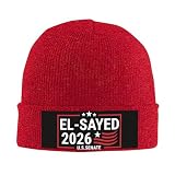 Abdul El-Sayed for U.S. Senate Michigan 2026 Knitted Hat Beanie Winter Warm Cap296 Red