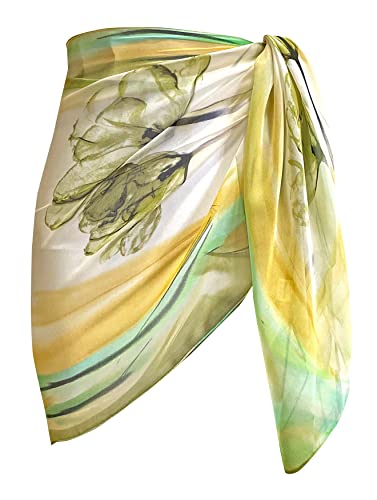 Women Short Sarong Beach Cover up Skirt Chiffon Swimsuit Sarongs Wrap