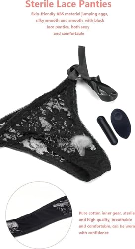 Viboators Toy for Woman Wearable Panties Vibratiers with Underpants and Remote Control for Home and Travel Use (A)