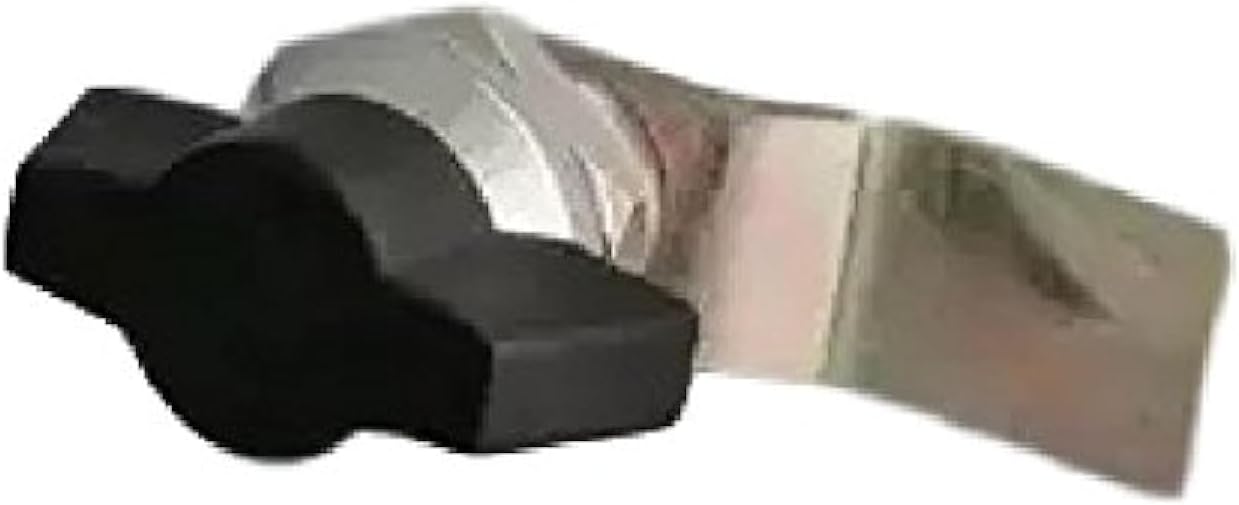 KEYMAN Steel Panel Lock Knob Type KTISN - Black and Silver finish