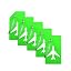 Green 5 Pack Tags
