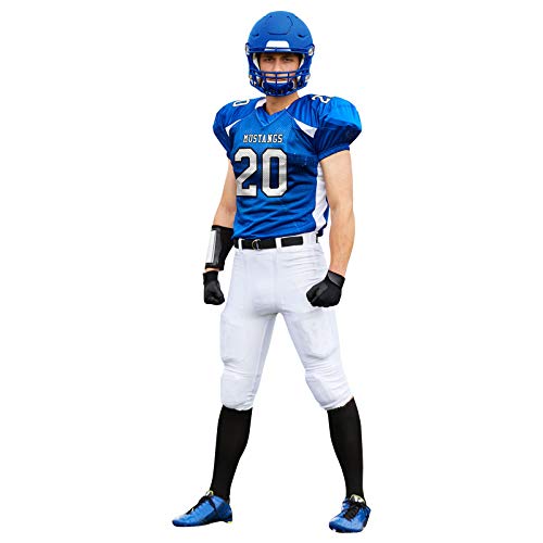 Champro FJ20ARYWM Men'S Standard Huddle Stretch Polyester Dazzle Football Game Jersey thumb #4