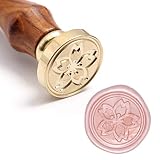 UNIQOOO Cherry Blossom Sakura Flowers Wax Seal Stamp - Perfect Decoration for Wedding Invitations, E
