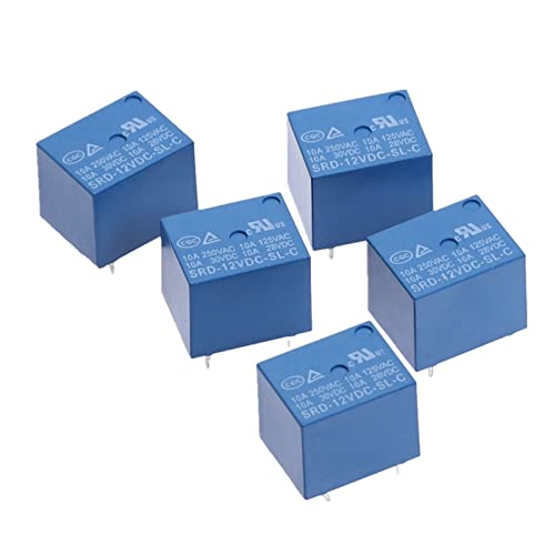 Relais de puissance SRD-24VDC-SL-C résistant aux surchauffes, module SPDT 5 broches bleu - 3