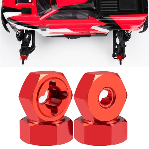 BRKRC 4pcs Wheel Hex Hubs Adapter for Arrma 1/18 Granite GROM MEGA 380