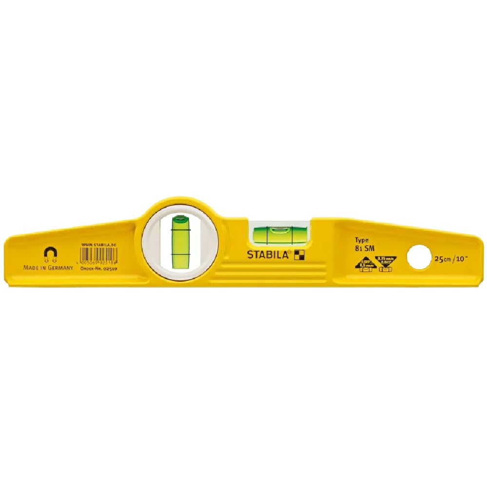 Stabila 25100 Niveau de torpille magnétique moulé sous pression 25,4 cm