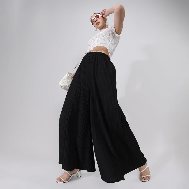 Image of PINACOLADA Women's High Rise Cargo Pants for Casual Wear | High-Rise | Cargo Pants Crafted with Comfort Fit for Everyday Wear