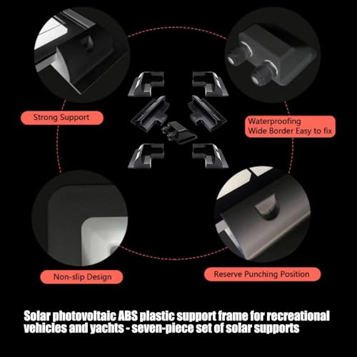 Support d'angle solaire sans perçage pour caravane et camping-car - 7
