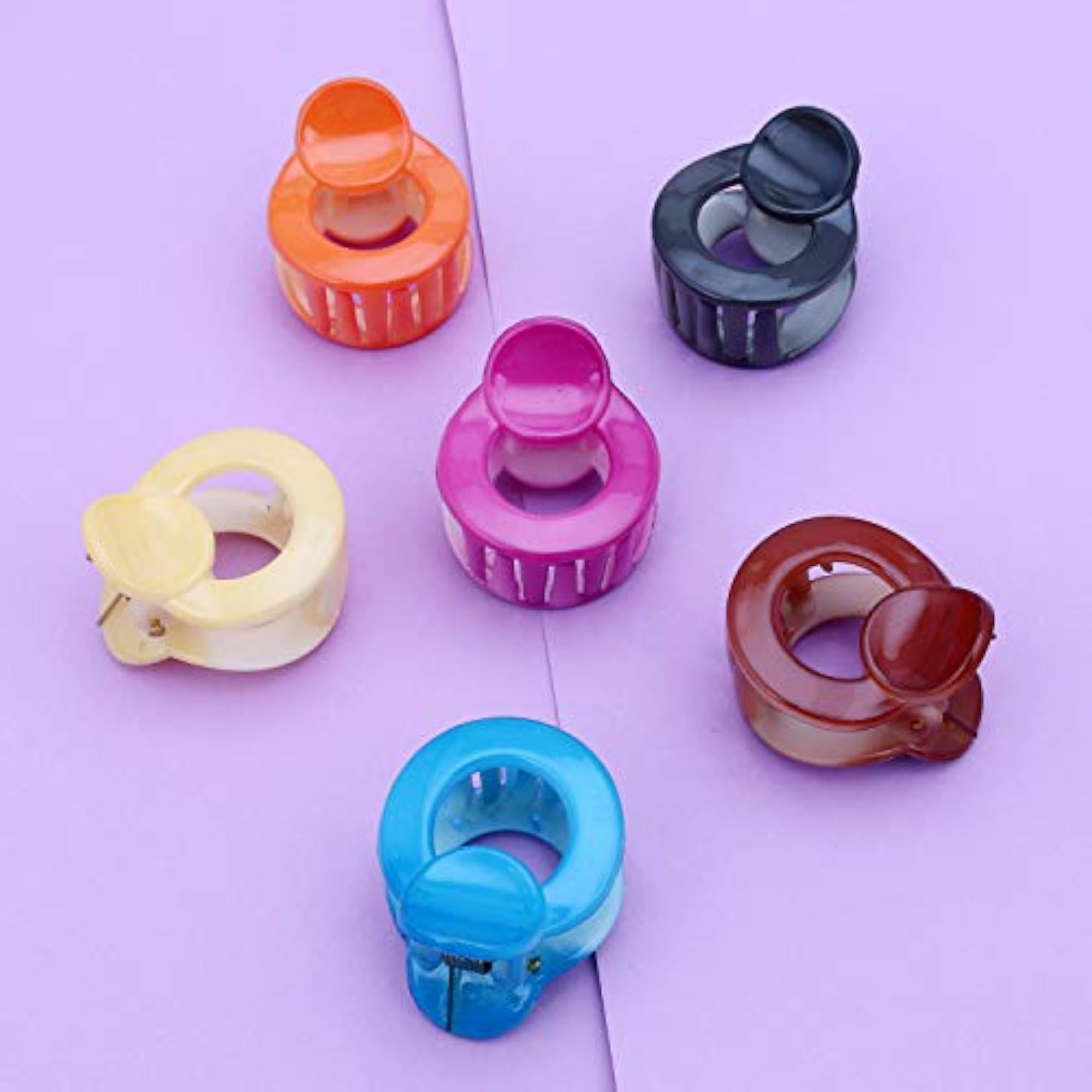 Pack of 6 Fancy Butterfly Hair Clips, Medium Size Accessories