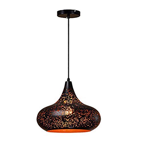 Lustre unique tête industrielle en fer forgé luminaire de plafond durable GZ Décoration