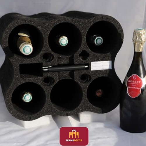 Case Térmico Para Transportar Com Segurança até 6 Garrafas De Vinho. Mala de Viagem Para Proteger Su