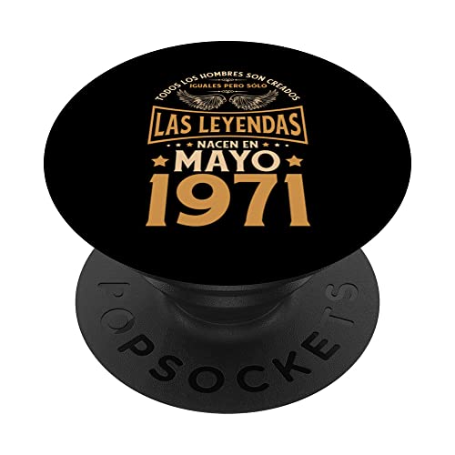 Cumpleaños Hombre Regalos Las Leyendas Mayo 1971 PopSockets PopGrip Intercambiable