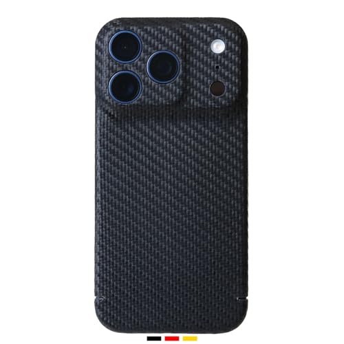FILONO Carbon Hülle für iPhone 17 Pro Ultra dünn | Made in Germany | mit Kamera-Schutz kompatibel mit MagSafe | Carbon Case