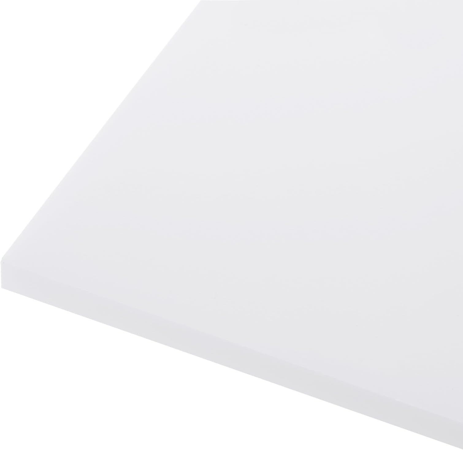 152 x 152 x 6mm HDPE Plastic Sheet, High Density Polyethylene Sheet Cutting Board White Solid Block, [for Marine, DIY, Home Floor]