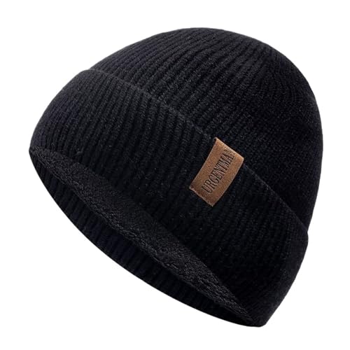 Gorro cálido de lana con forro térmico suave para proteger del viento helado