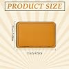 15Pcs Blank Leatherette Hat Patches with Adhesive Rustic Leatherette Rectangle Patch Real Leather Patches for Hats Custom Fabric Repair Sew Laser Supplies Clothes Bags DIY Crafts 3 x 2 Inches (Yellow) #1