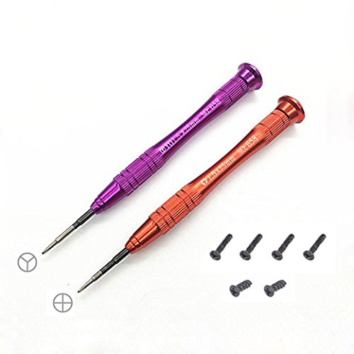 Feicuan Tournevis Outils de réparation pour Switch Console and Controller Joycons, 2pcs Philip's Head Screws+4pcs Y Screws and 1.5 x 25mm Y Phillips Screwdriver Disassemble Kits Cover