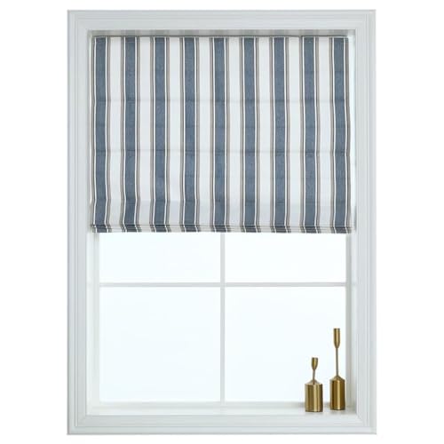 Everyday Celebration Roman Shades for Windows, Cordless Room Darkening Roman