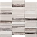 Daltile SimplyStick Mosaix Marble Natural Stone Peel and Stick Random Straight Stack Mosaic in Daphne White for Walls and Backsplashes | (15 PC Per Carton) (13.35 SQFT Per Carton)