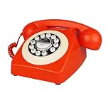 Retro Phone, TelPal Corded Telephone, Old Fashion Telephones, Vintage Antique Desktop Phone, Classic 1980's Landline Phones for Home & Office Decor, Novelty Hotel Telephone with Redial