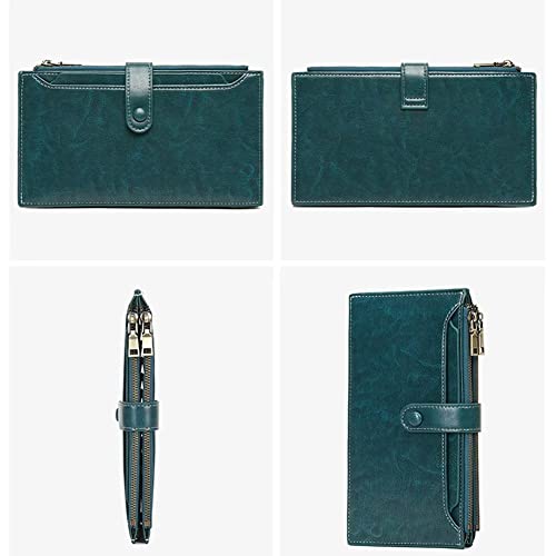 Wallet for Women RFID Blocking Multi Credit Card Holder Vintage Clutch Purse Anti-Theft Travel Phone Purse Wallet, Brown, One Size3