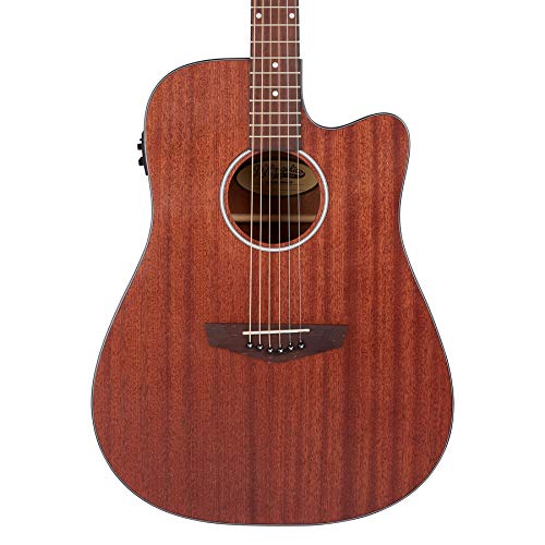 D'angelico Electro 6 String Acoustic-Electric Guitar, Right, Natural (Daplsd500Mahcp) #TOP1