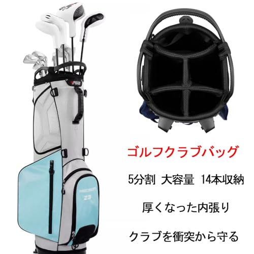 ゴルフバッグ キャディバッグ クラブケース スタンド 軽量 大容量 防水 ポ_ Amazon | キャディバッグ スタンド式 キャディー キャディー