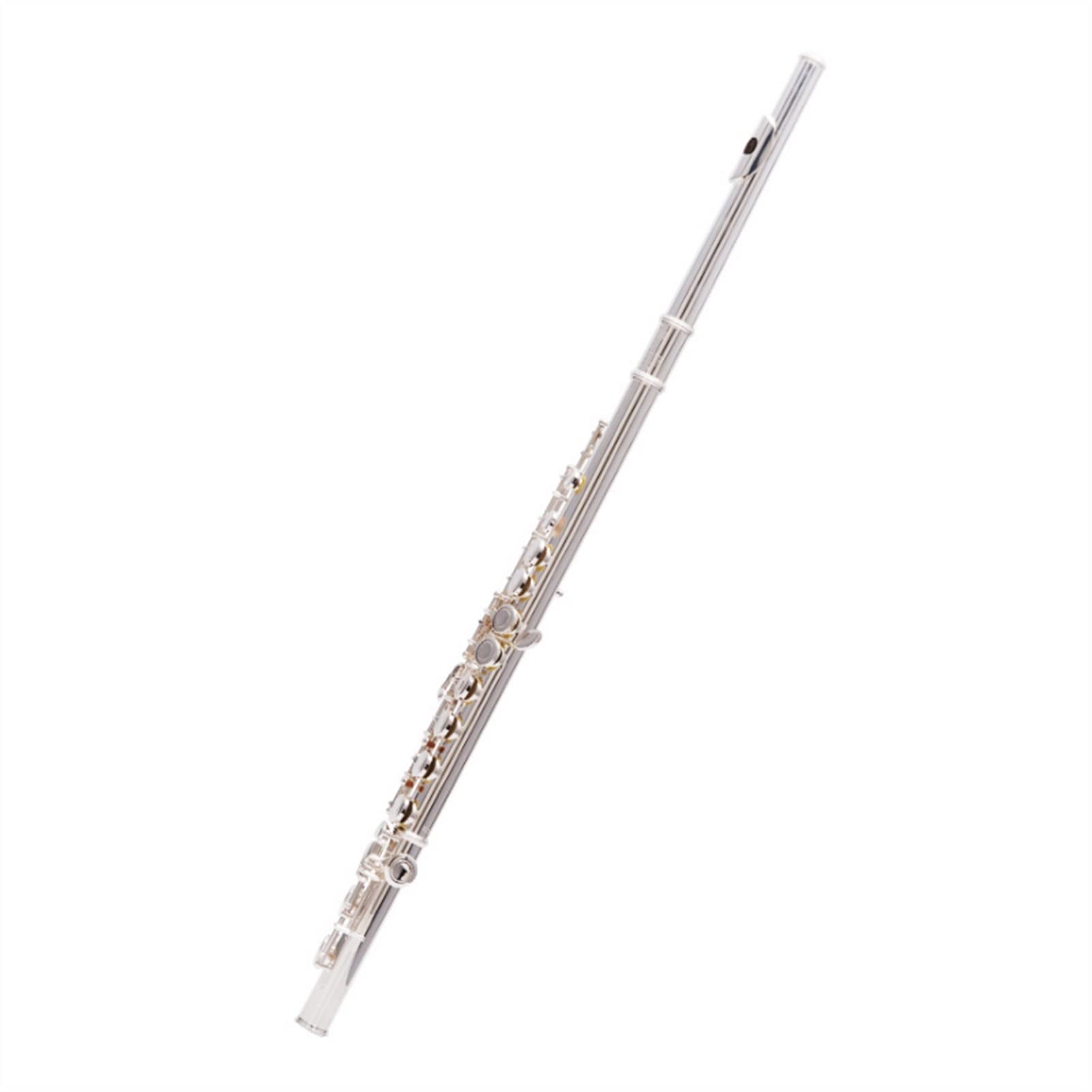 ZUZU Abrir/Cerrar Holón C Flautas 16 Llaves Plateado Plateado Flauta Conjunto De Instrumentos Musicales con Estuche De Flauta Herramienta De Limpieza Kit Flauta
