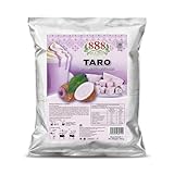 888 TEA & COFFEE Preparado Bebida Taro - Mix en Polvo Instantáneo Sabor Exótico 650g para 20 Tazas