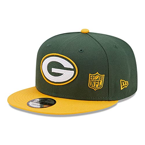 Casquette NFL Green Bay Packers New Era 9Fifty Snapback Vert : chapeau de sport américain ajustable
