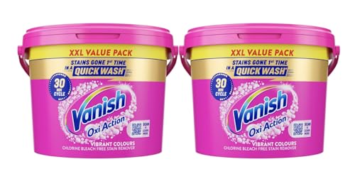 Vanish Gold Oxi Action Laundry Booster & Stain Remover Powder for Colours 2.4 Kg (Pack of 2)