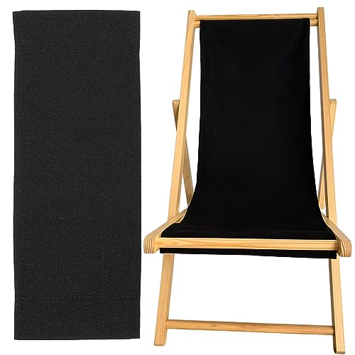 TBACW Patio Lounge Chair Replacement Canvas - Only Canvas(Black) by TBACW - Used condition - US$17.02