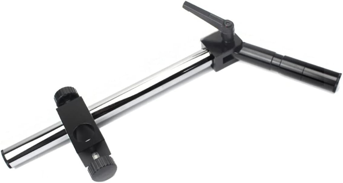 ZTBH Microscope Accessories Kit Dia 25mm Microscope Stand Holder Metal Bracket Rod for Industry Video Microscope Camera Microscope Slides(25mm Swivel arm)
