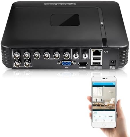 Amazon.com : 1080P 8CH Surveillance DVR Recorder H.265+ Standalone 4-in ...