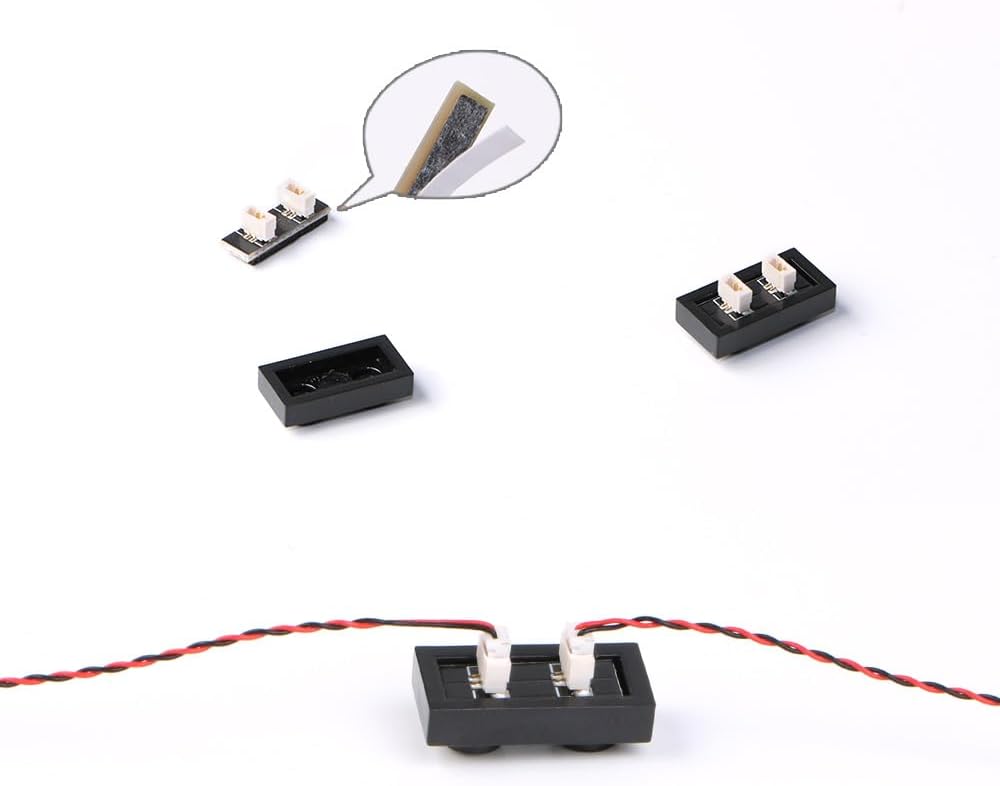 5Piece 11.8In(30CM) 0.8MM 2Pin Interface Power Cord Extension Accessory, Used for Building Block Light Accessories Lighting kit Compatible with Lego